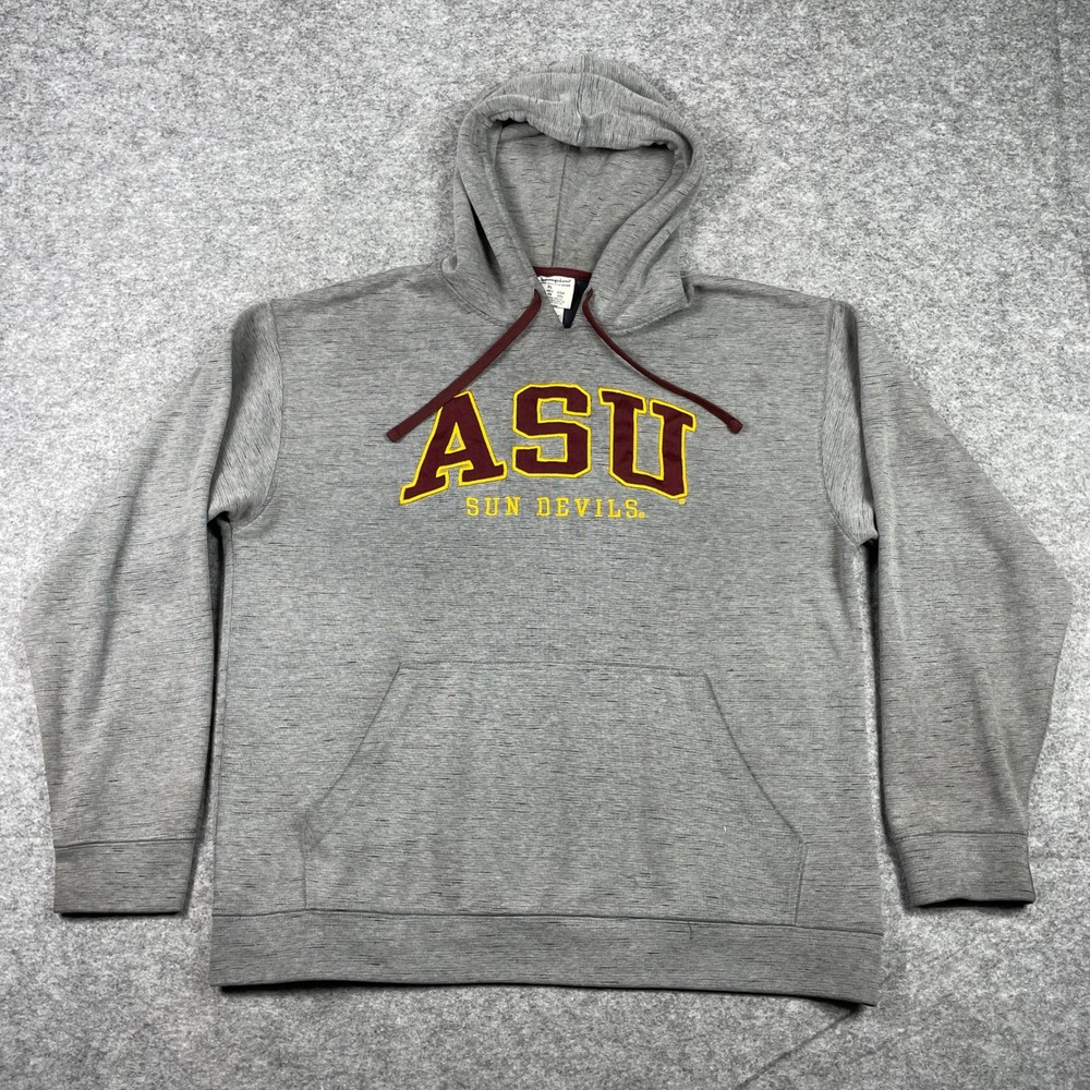 Arizona State Sun Devils Hoodie Mens XL Gray Champion Pullover ASU Sweatshirt